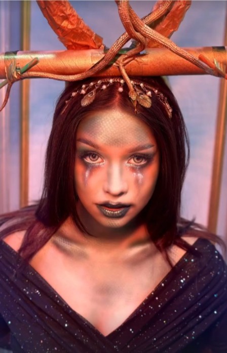 Editorial fantasy makeup look